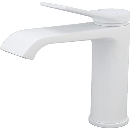 Sink Faucet G1 Bathroom Cabinet Toilet Basin Tap Outlet Waterfall 2 Thread Colour White Bathroom Faucet Kitchen Fauceet Commercial Sinks (Short Style)