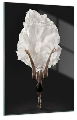 Vidrios decorativos Bailarina Vestido Cifra Cuadro Sobre Vidrio Moderno 50x70cm Decoracion Salon Dormitorio Cocina Cuadros Pared Impresiones Impresión en Cristal Wall Art Prints Decor GPA50x70-6225