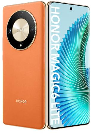 HONOR Magic6 Lite 5G Smartphone, 120Hz 6,78 AMOLED, Cámara Triple de 108MP, 8+256GB, Android 13, Dual Sim, Google Play, NFC, Arancione