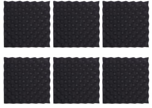 Gatuida Acoustic Panels 6pcs Egg Crate Foam Sheets for Sound Deadening Padding