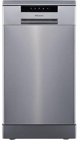 Hisense HS523E15XUK Slimline 10 Places Free Standing Dishwasher Stainless Steel with 30 Minutes Quick Wash [Energy Class E]
