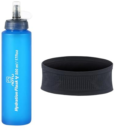 Bouteille souple de course – Bouilloire d'eau pliable, étanche, équipement athlétique réutilisable pour les voyages, la gym, le sport, l'escalade, la randonnée, le vélo