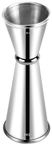 CVNRCLP Premium Stainless Steel Cocktail Jigger - Professional Bartender Measuring Cup, Dual-Sided 30ml/60ml Capacity for Accurate Spirit Measurement