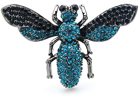 QQYDZSW Brosche Pin Corsage Art Deco Broschen Funkelnden Strass Fly Insekt Broschen for Frauen Unisex Casual Brosche Pins