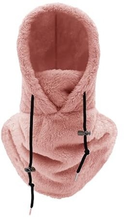 Warme Plüsch-Fahrradhaube Fleece Winddichte Skimaske Zum Balaclava Radfahren Kapuzenschal Damen Sturmhauben Für Frauen Sturmhaube Balaclava Damen