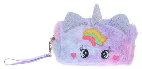 SHINEOFI üsch Einhorn Stifteetui Für ädchen Großer Fächer Für Schulbedarf Weicher Organizer Für Stifte Und Make up Niedlicher Cartoon Perfekt Für Schule Und Reisen