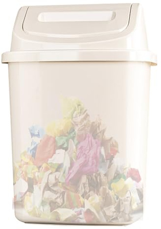 Generico Can Avec Un Couvercle Swing - Panier Avec Couvercle Oscillant | 3,17 Gallons Seau à Déchets De Cuisine | | Espace -Récipient De Recyclage Sautant Pour L'intérieur, Pour Sous Le Banc