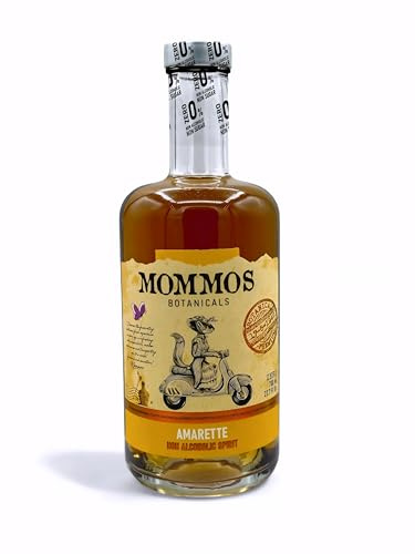 Mommos Amaretto 0.0% - Alternativa AMARETTO - Sin alcohol - Sin Azúcar - Bajo en Calorías - Premium -700ml | Para los amantes de las espirituosas 0% alcohol