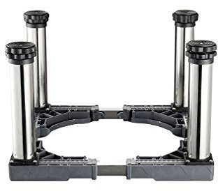 Socle Lave Linge, Base de machine à laver pour sèche-linge, anti-vibrations, silencieux, socles et cadres surélevés pour lave-linge, hauteur 29-32 cm, support pour machine à glaçons sous le comptoir,