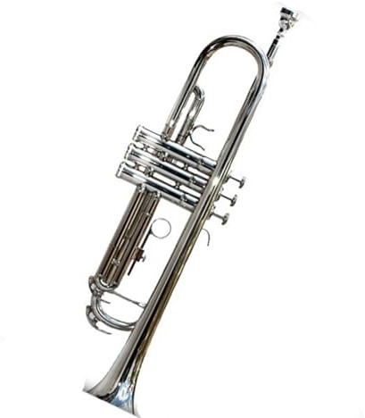 Bb-Trompete Versilbert Für Anfänger Professionelles Blechblasinstrument Trumpet