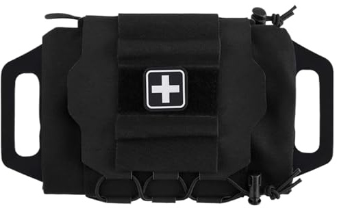Kit medico Kit di pronto soccorso di capacità, sistema di sopravvivenza in due pezzi Portapacchi medico Trauma per sopravvivenza di emergenza Viaggi all'aperto Escursionismo Trauma