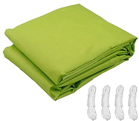Sun Shade Sail Awning Shade Cloth Rectangle Waterproof Sunscreen Canopy UV Block for Outdoor Gazebo Garden Pergola Patio, 3x4m 5x6m Yellow-Green