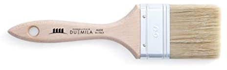 PENNELLIFICIO 2000 | Brosse à peinture, avec poignée en bois peint, pinceau universel, pour vernis et vernis, murs, bois, fer, largeur de virole 60 mm - Fabriqué en Italie
