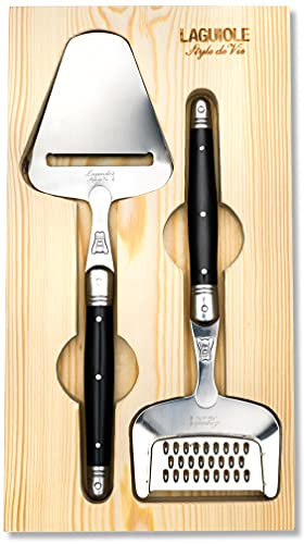 Laguiole Style de Vie Käsehobel & Käsereibe Premium Line, Schwarz