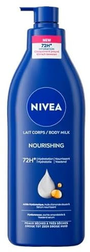 Nivea Body Milk Original Pump for Dry Skin Intensively Nourishes the Skin 400 ml Pack of 6