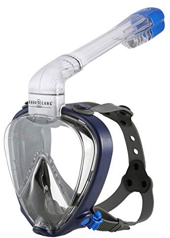 Aqualung Smart Schnorchel Vollgesichts-Schnorchelmaske, blau/grau, L