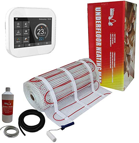 Electric Underfloor Heating kit 150w - 22.0m2 - White Smart WiFi Thermostat