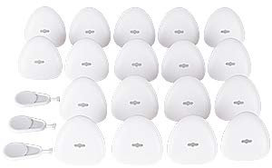 EUDEMON Three-Hole Socket Covers Baby Safety Outlet Plug Covers to Prevent Electric Shock (18 Pack, White)