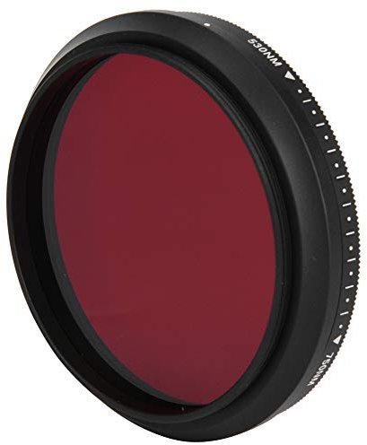 Filtre d'objectif Infrarouge, Calibre 58mm intégré 530-750nm Filtre de caméra Infrarouge réglable intégré pour la Photographie IR d'appareil Photo Reflex numérique
