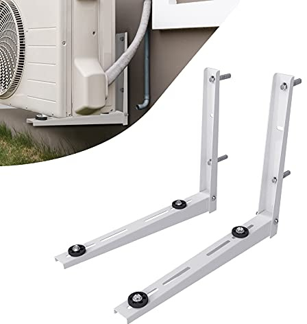 Pearwow Mini soporte de montaje en pared dividido para sistemas universales de bomba de calor de aire acondicionado sin conductos de 9000-36000 BTU, compresores, unidades de condensador, soporta hasta