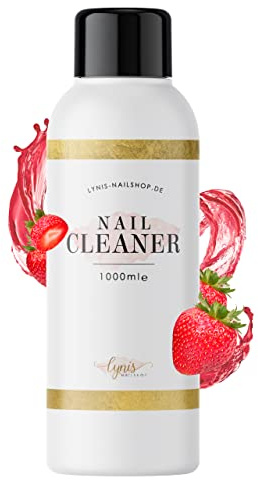 Cleaner für Nägel 1000ml, Hochwirksamer Nail Cleaner zur Entfernung von Schwitzschicht & Fettfilm, Für UV/LED Gel, Acryl & Polygel, Desinfizierend & rückstandsfrei, Lynis Nailshop.de