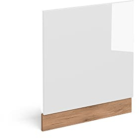 Vicco Frontblende R-Line, Weiß Hochglanz, 60 cm | Für 60 cm teilintegrierten Geschirrspüler · Ohne Arbeitsplatte · ✓ Passend zur Küchenfront · ✓ Frei kombinierbar