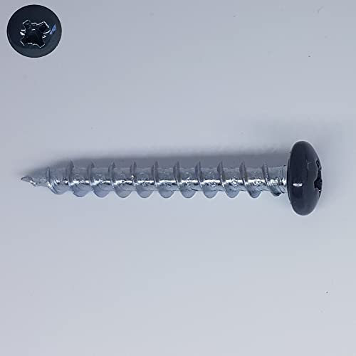 Holzschrauben 5x40 mm RAL 7016 anthrazit grau Zylinderkopf Pz2 Zi pro 100