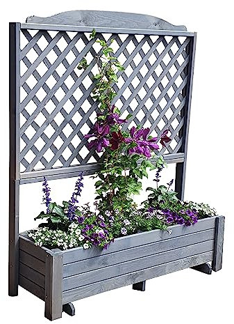 Promadino Rankkasten Romantica 120x140 cm, grau