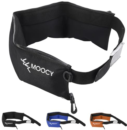 MOPHOEXII 4 Pocket Zippered Scuba Weight Belt-Diving Weight Belt with Release Buckle-fit for Waist 30 to 50