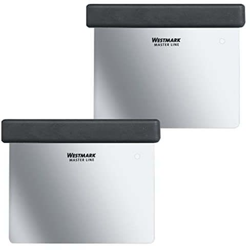 Westmark 2X Raschietto, Inossidabile Plastica, Acciaio Inox, 2 Pezzo, Taglia Unica