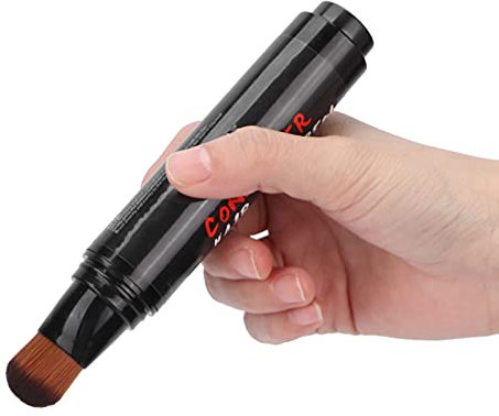 Tintura temporanea per baffi e barba, colore marrone scuro, penna colorante per capelli, strumento fai da te su tutti i capelli, 20 ml