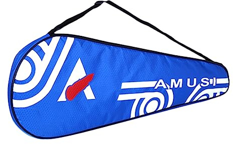 Badminton-Tasche für 2 Schläger Oxford Schlägertasche Racketbag Wasserdichte Schlägerhülle mit Reißverschluss Badminton-Schläger Tragetasche Umhängetasche Verdickter Schläger Schutzhülle Rucksack