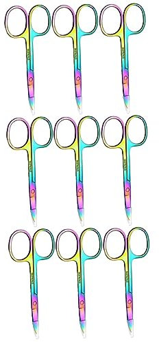 FOMIYES 9stücke Teiliges Augenbrauen-scheren Ergonomische Edelstahl-schneidescheren Für Präzises Augenbrauen-trimmen Langlebig Und Leicht Für Damen Und Herren
