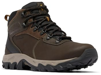Columbia Mens Newton Ridge Plus II Waterproof Hiking Boot, Cordovan/Squash, 9.5 Wide