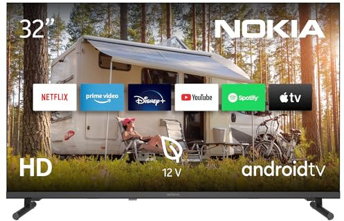 Nokia 32 Pulgadas (80 cm) Google TV HD 12V (WLAN, Triple Tuner DVB-C/S2/T2, Google Assistant) – HN32GE320C - 2023