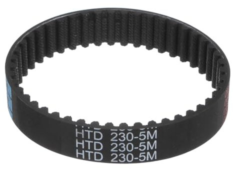 sourcing map HTD-5M Gummi-Zahnriemen, 230 mm Außenumfang x 15 mm Breite x 3,6 mm Höhe, 46 Zähne, geschlossene Schlaufe Riemenscheibe, 5 mm Teilung