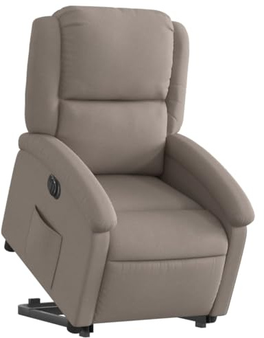 vidaXL Relaxsessel mit Aufstehhilfe Elektrisch Taupe Stoff