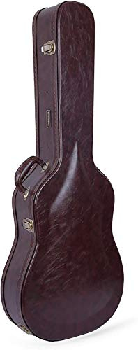 Crossrock Archtop Jazz-Gitarrenkoffer für Gibson L5, ES-300, Epiphone Broadway, Vintage-Braun, Holz-Finish, Schloss, Aufbewahrung, Hohlkörper (CRW620JA17BR)