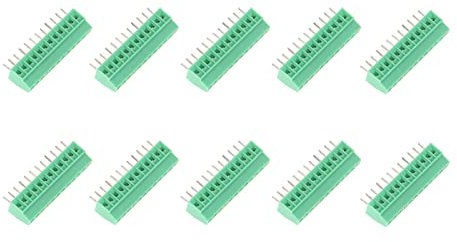 Klemmenblock-Anschluss, 10 Stück, 12-polig, 2,54 Mm Rastermaß, Grüne Leiterplatte, Universeller Schraubklemmenblock-Anschluss