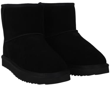 Jack Wills Womens Mid Snug Boots Black 6 UK