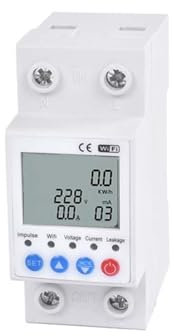 Interruttore automatico del contatore intelligente Contatore intelligente 2p 63a e protezione da sovraccarico del dispositivo regolabile in tensione e protezione dalle perdite di terra