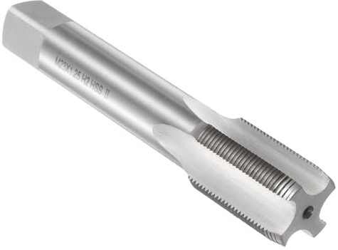 QUARKZMAN Tarauds à Main, M23 x 1.25 H2 Taraud Intermédiaire Métrique à droit en Acier Rapide HSS6542(M2), Tarauds et Filières Durables pour Outil Taraudage Vis Réparation Bricolage