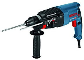 Bosch Professional Rotary Hammer GBH 2-26 (110 V, with SDS Plus, 2.7 J of Impact Energy, incl. Auxiliary Handle, Depth Stop 210 mm, Machine Cloth, Carrying Case)