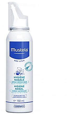 Mustela Spray Isotonico per Lavaggi Nasali, Igiene Nasale, Bambini dai 3 Mesi e Tutta la Famiglia - Pulisce il Naso e Favorisce l’Eliminazione delle Secrezioni (150ml)