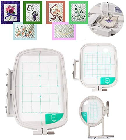 CKPSMS Marke - #embroidery hoop-3 Stickrahmen Kompatibel mit / Ersatz für Brother Marke M240ED M280D M380D SE400 SE425 PE500 Innov-is 500D 900D 950D New (1SET (3-teilig))