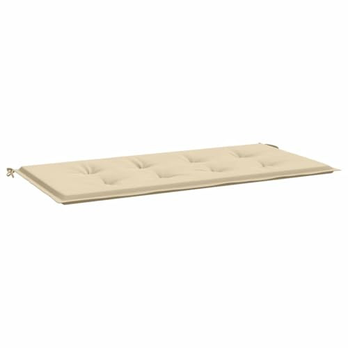 vidaXL Gartenbankauflage, Bankauflage Sitzkissen Outdoor, Polsterauflage Auflage für Gartenbank, Bankpolster Bankkissen, Beige 100x50x4cm Oxford-Gewebe