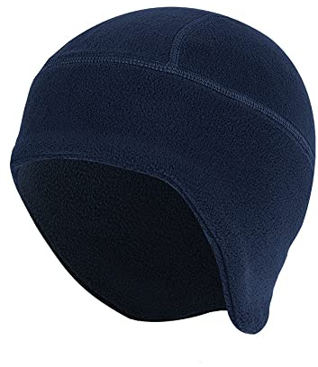 axy Fleece Mütze Wintermütze Fahrradmütze Sport Radmütze für Herren und Damen Helm Unterziehmütze Winddicht Thermo Radsport Laufmütze Radfahren Laufen MUHE4