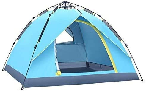 Tent for Camping Instant Cabin Tent for Camping Outdoor 3-4 People Automatic Tents Painted Silver Plaid Waterproof Sunscreen Automatic Telescopic Glass Fiber Rods Outdoor camping adventure Wint