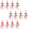 Novaliv Lot de 12 tasses de vin chaud 260 ml - Tasse de Noël personnalisée avec paille - Bonhomme de neige comme gobelet à vin chaud - Motif de Noël - Tasse avec couvercle et paille - Chauffe-mains