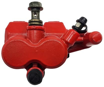 Generico Pinza del freno posteriore Per 125cc 150cc 200cc 250cc Quad ATV Dirt Bike Go Kart GY6 Scooter Elettrico Universale Del Motociclo Anteriore e Posteriore Pinza Freno A Disco ( Color : Red )